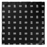 BLACK DIAMOND SILK SCARF  & POCKET SQUARE SET